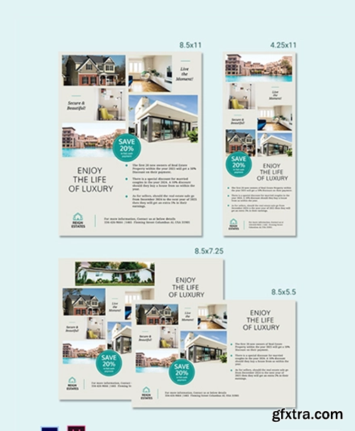 Real Estate Magazine Ads Template