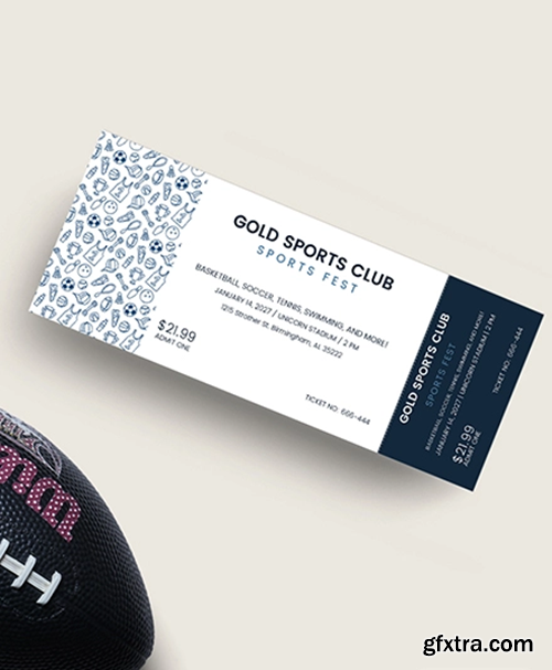 Simple Sports Ticket Template