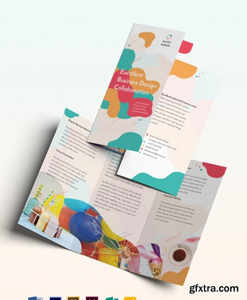 Business Event Tri-Fold Brochure Template