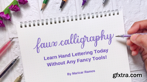 Faux Calligraphy: Learn Hand Lettering Today Without Any fancy Tools!