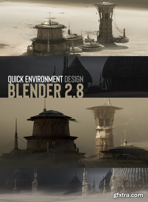 Quick Environment Design in Blender 2.8 by Jama Jurabaev