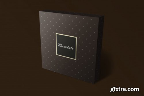 Chocolate box mockup