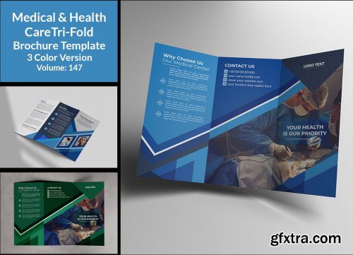 CreativeMarket - Corporate Medical Tri-Fold Brochure 4678569