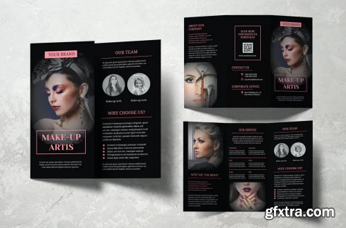 Make Up Artist Trifold Brochure