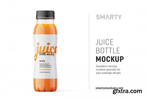 CreativeMarket - Carrot juice bottle mockup 4816116