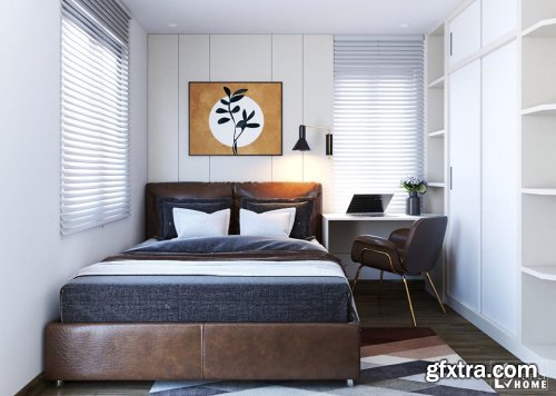 Interior Bedroom Scene 03 Sketchup by XuanKhanh