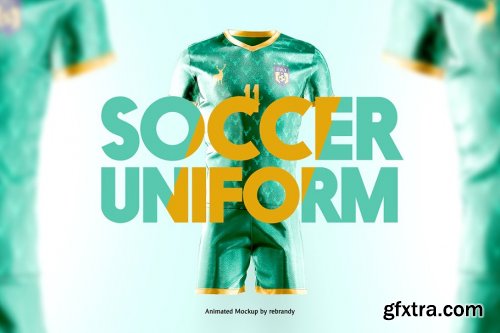 CreativeMarket - Soccer Uniform Animated Mockup 4867412