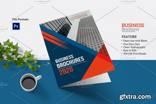 CreativeMarket - Business Bifold Brochure V988 4481515