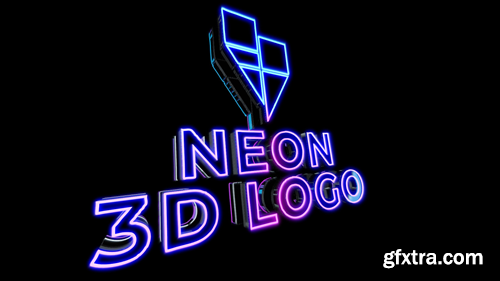 MotionArray Neon 3D Logo Reveal 216867