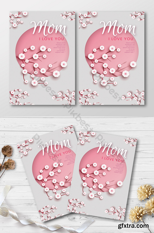 Happy Mother\'s Day Creative Poster Design Template EPS