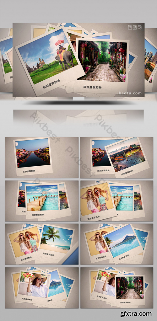 Photo overlay travel leisure vacation graphic promotion AE template Video Template AEP 1470912