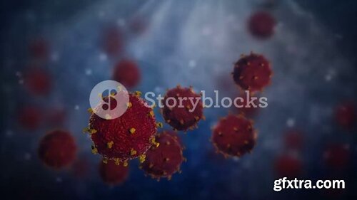 Videoblocks - Virus Cells under microscope | Video Loops Motion Background