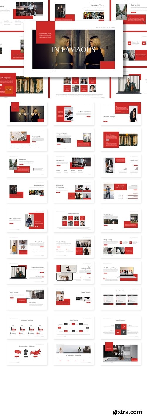 Infamous Powerpoint, Keynote and Google Slides Templates