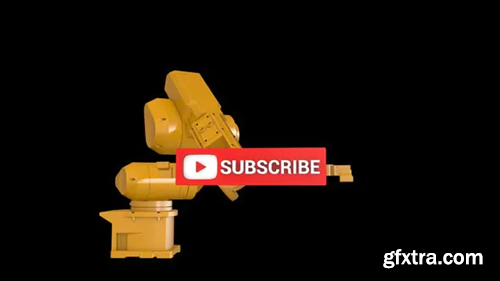 Videohive Robotic Arm and Youtube Subscribe 23795774