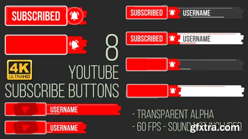Videohive Youtube Subscribe Button 4K 23984594