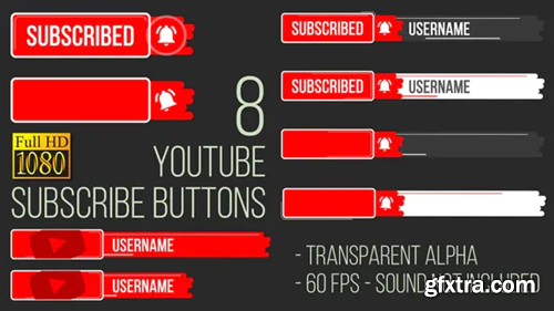 Videohive Youtube Subscribe Button FullHD 23984593