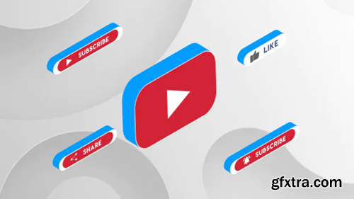 Videohive YouTube Subscribe Button 3D 25408524
