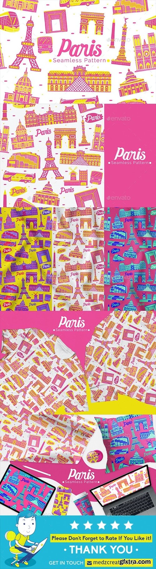 GraphicRiver - Paris Seamless Pattern 25654944