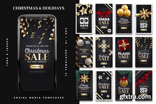Christmas & Holiday Instagram Story Templates