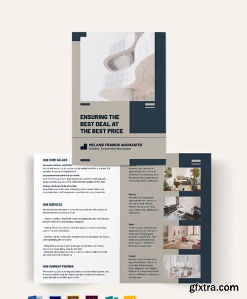 Apartment/Condo Mortgage Broker Bi-Fold Brochure Template