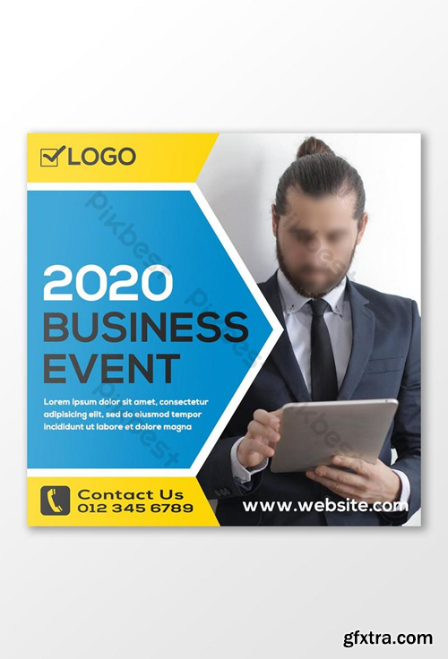 2020 Business Event Social Media Post Design Template PSD