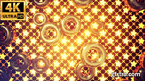 Videohive Golden Rings And Shining Stars 4k 22583833
