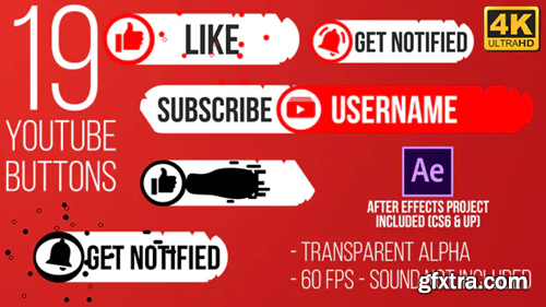 Videohive Youtube Subscribe Button Splat 4K (Video) 25101318