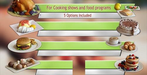 Videohive - Cooking TV Lower Third Pack (5) - 11563581