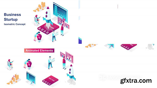 MotionElements Business startup isometric concept 14681163