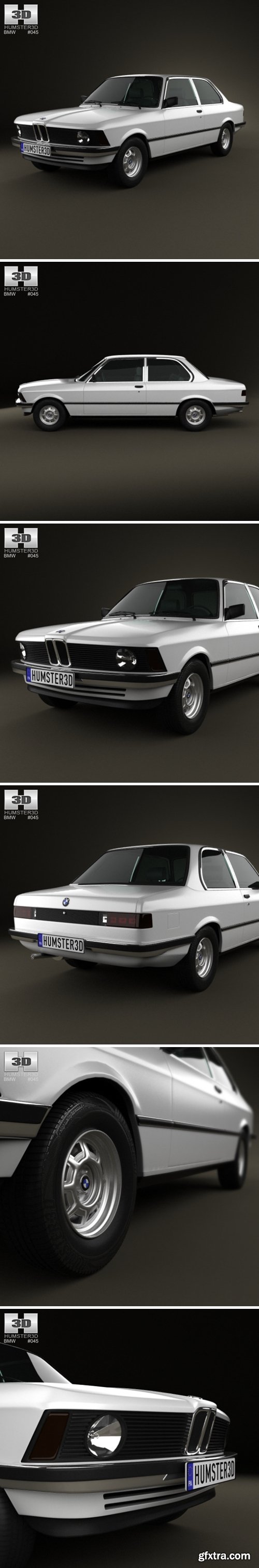 BMW 3 Series coupe (E21) 1975 3D Model