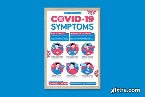 Covid-19 Symptoms Poster