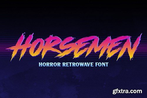 CM - Horsemen - Horror Retro Font 4748244