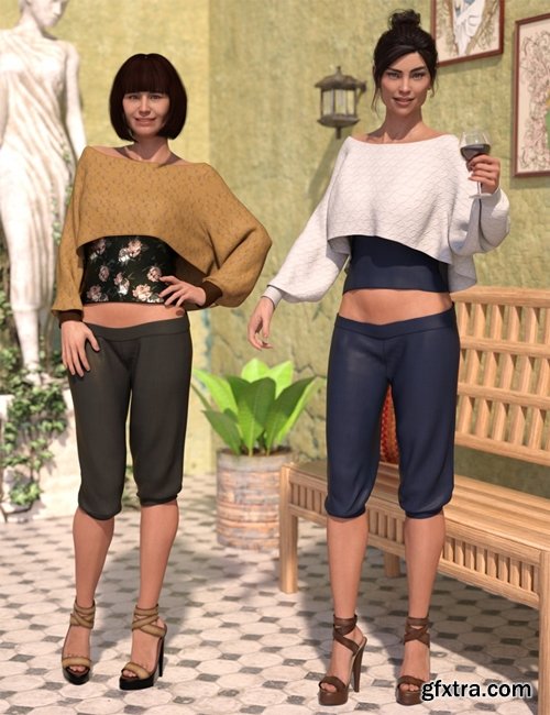 Daz3D - dForce Casual Chic Outfit Textures