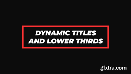 MotionArray Dynamic Titles And Lower Thirds 556382