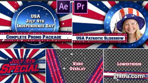 Videohive - July 4th USA Patriotic Broadcast Promo Pack - Premiere Pro - 26602030