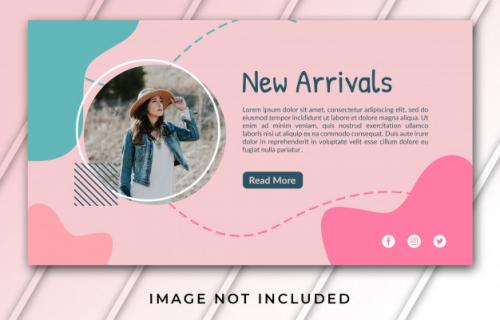 Banner Template For New Arrivals Premium PSD