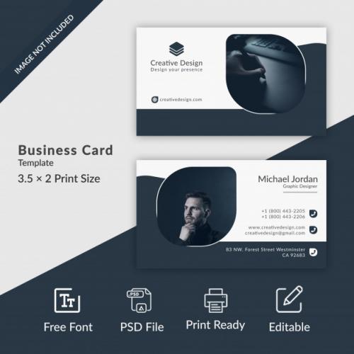 Minimal Business Card Template Premium PSD
