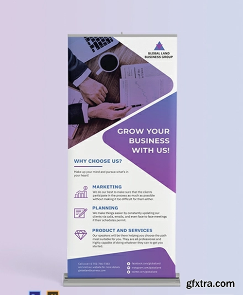 Business Roll-Up Banner Template