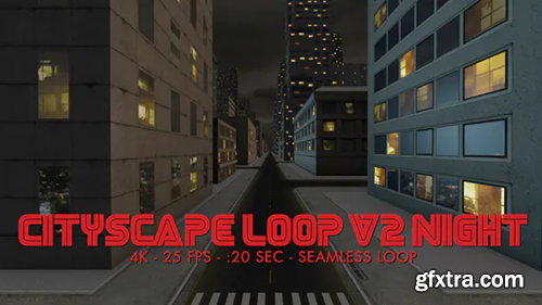Videohive Cityscape Loop 2 Night 4k 18601827