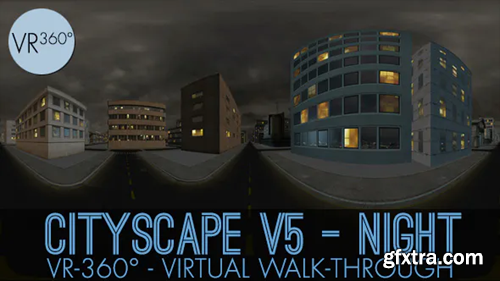 Videohive VR-360° Cityscape V5 Night 18668700