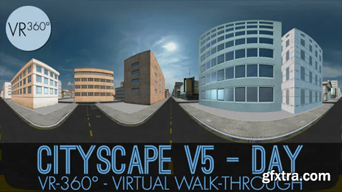 Videohive VR-360° Cityscape V5 Day 18668730