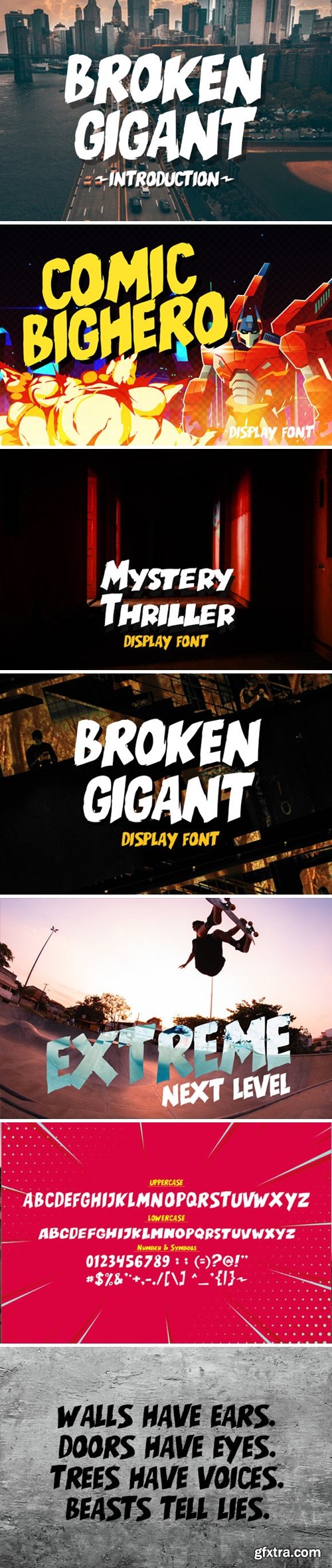 Broken Gigant Font