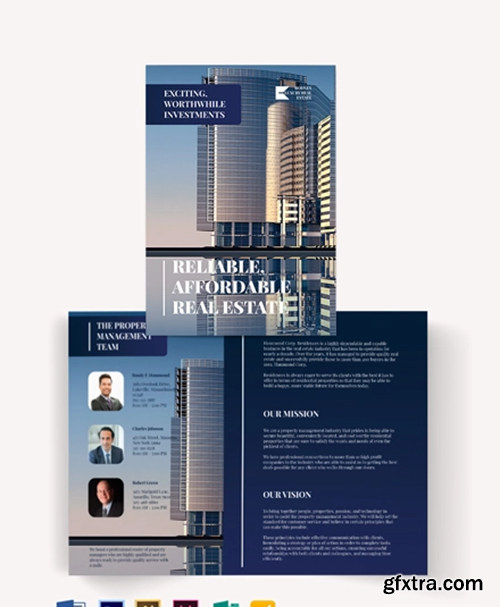 Luxury Real Estate Agent/Agency Bi-Fold Brochure Template