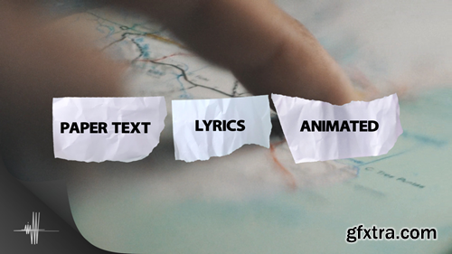 MotionArray Paper Text Lyrics Animated 580117