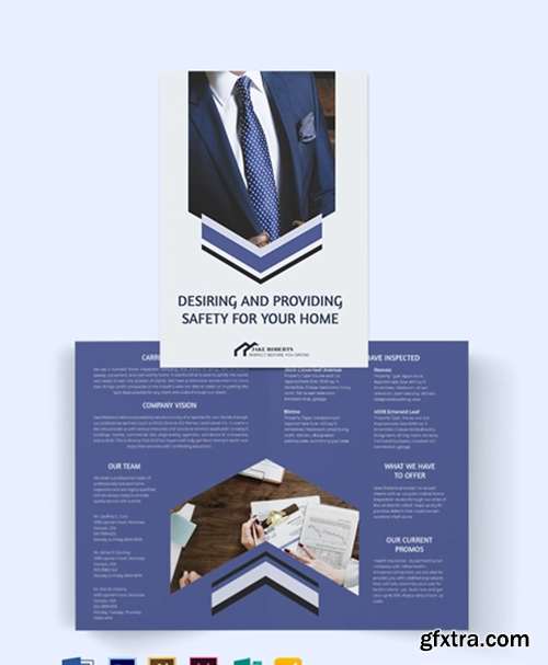 Home Inspector Bi-Fold Brochure Template