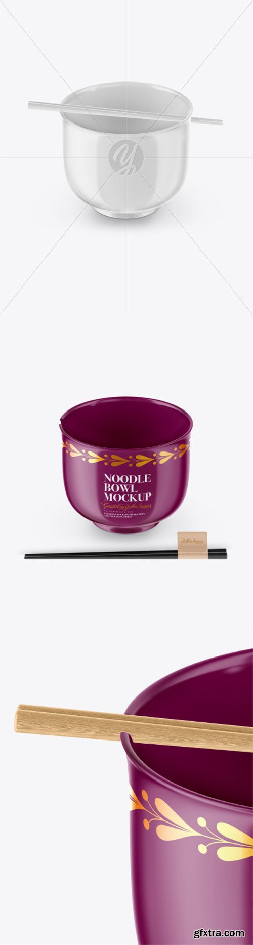 Glossy Noodle Bowl Mockup 52035