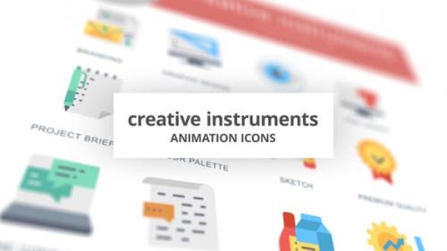Videohive - Creative Instruments - Animation Icons - 26634425