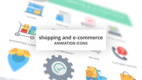 Videohive - Shopping and E-Commerce - Animation Icons - 26635138