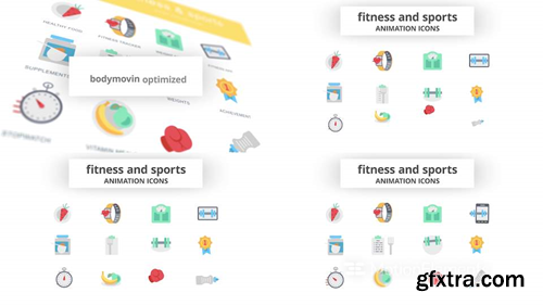 MotionElements Fitness & Sports - Animation Icons 14733708