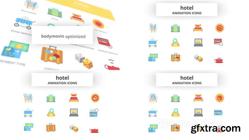 MotionElements Hotel - Animation Icons 14733711